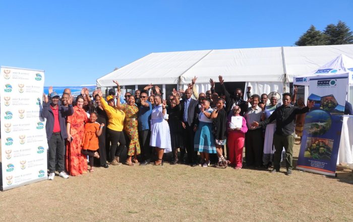 Water and Sanitation Minister Donates Houses in Kgubetswana Township