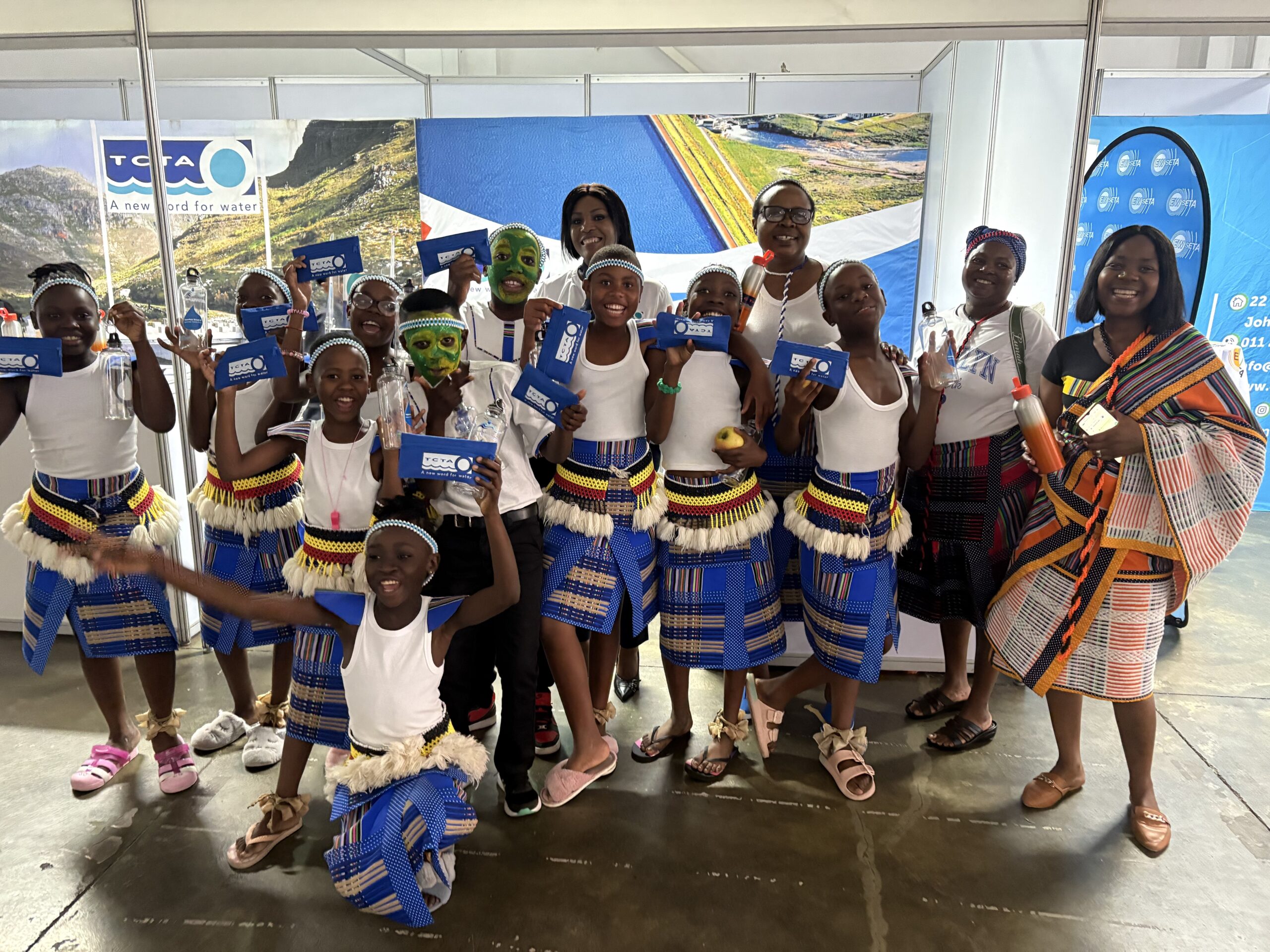 Learners at the TCTA Stand