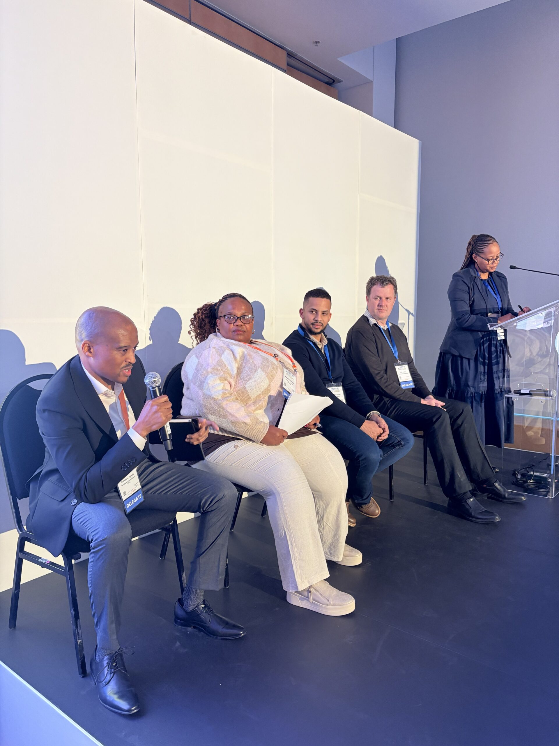 Goitse during panel discussion